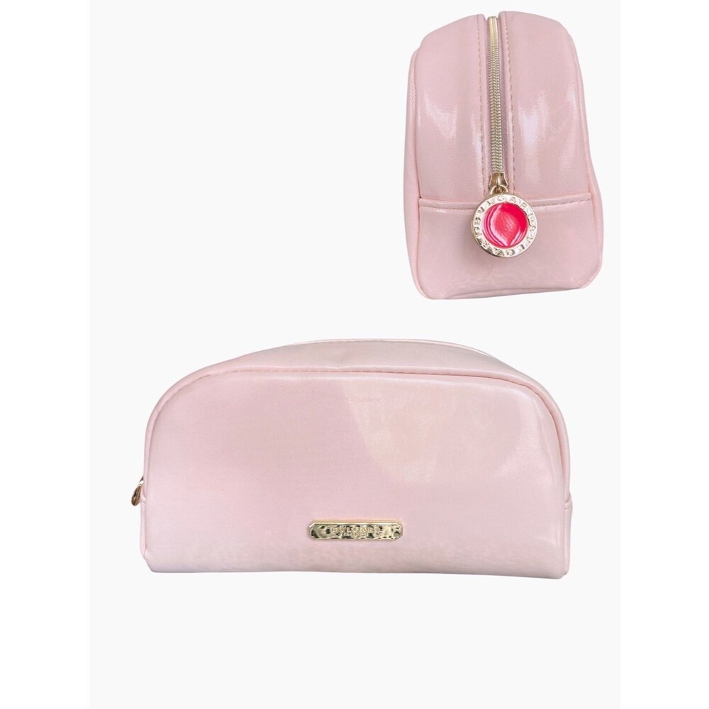 BVLGARI Womens Cosmetic Pouch Pink Perfume Travel Case